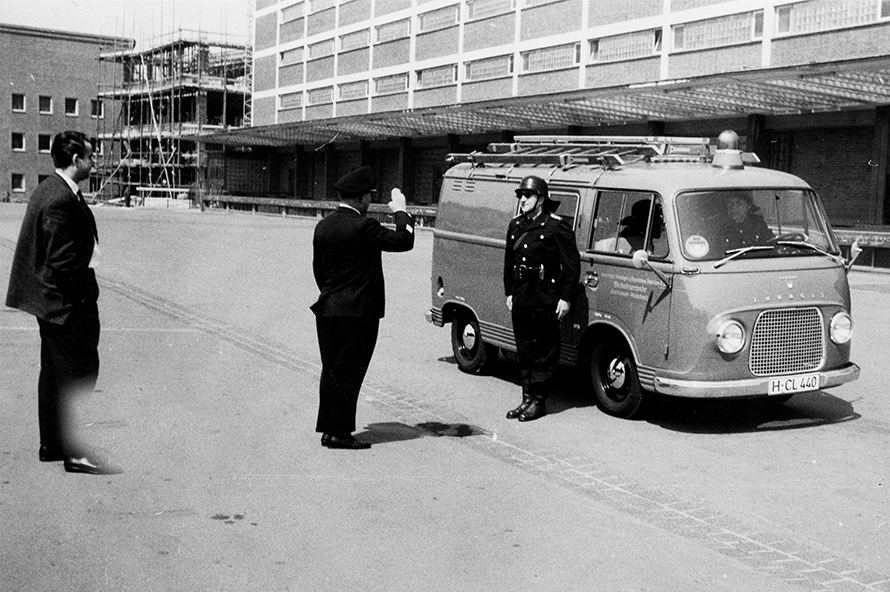 In 1965, the VSM plant fire brigade had motorised emergency vehicles