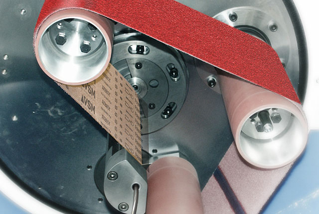 Grinding wire efficiently with VSM emery paper