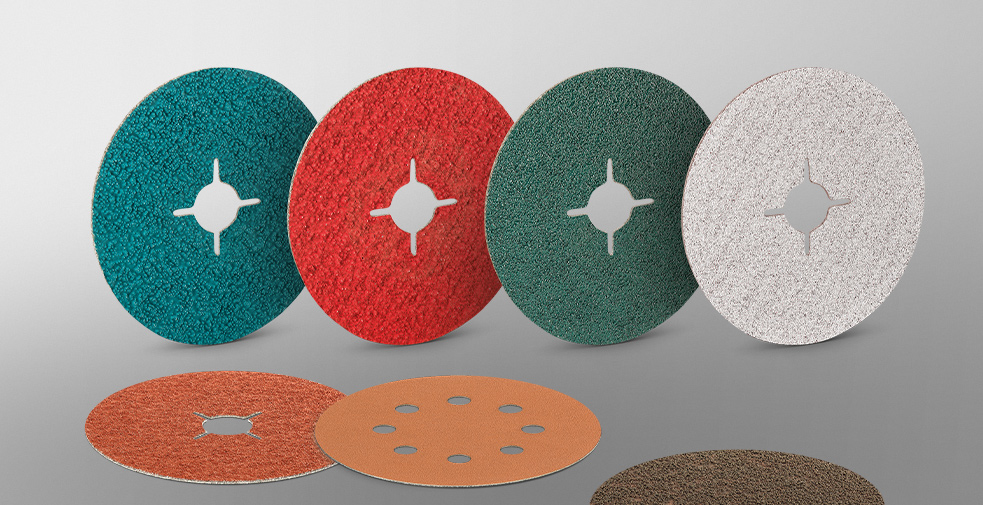 Grinding discs, fibre discs, cloth discs, paper discs, non-woven discs